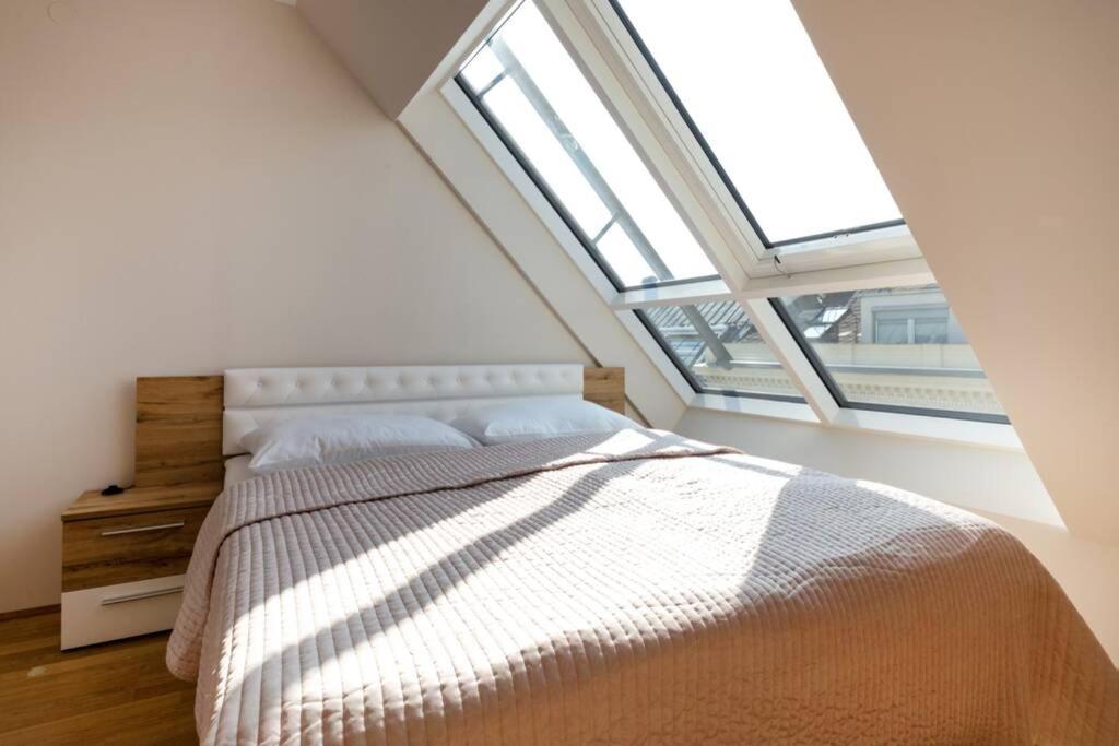 Grosses Penthouse #12 Mit Terrasse Und Aussicht Lejlighed Wien Eksteriør billede