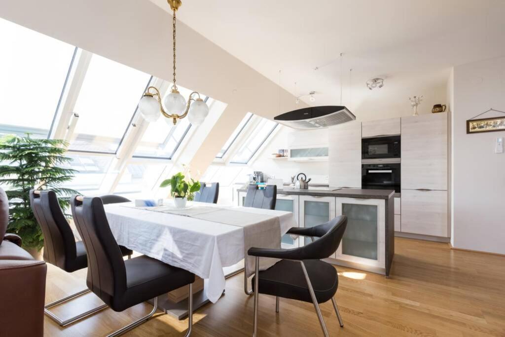 Grosses Penthouse #12 Mit Terrasse Und Aussicht Lejlighed Wien Eksteriør billede